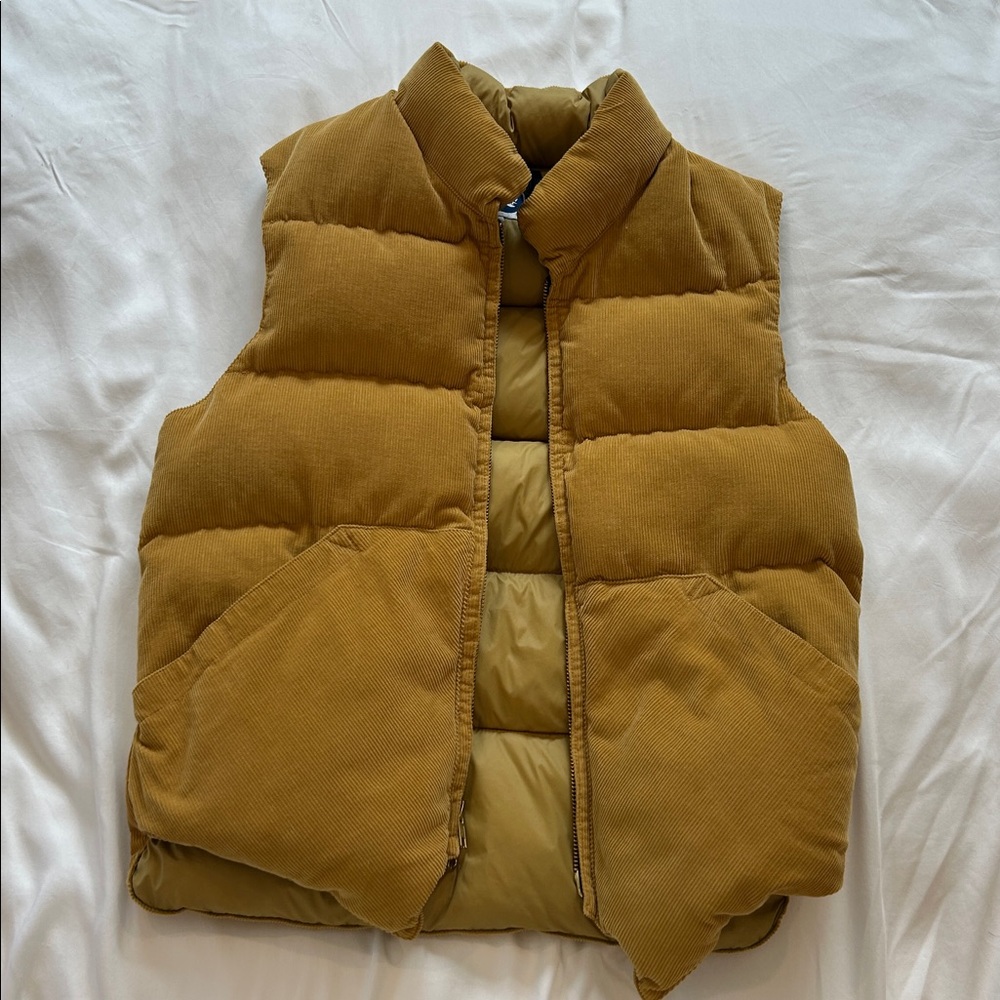 Crescent down works corduroy vest